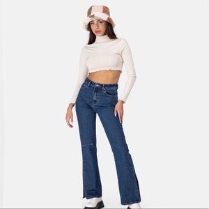 Asoka Rocket Side Slits Jeans | Flare, Size small